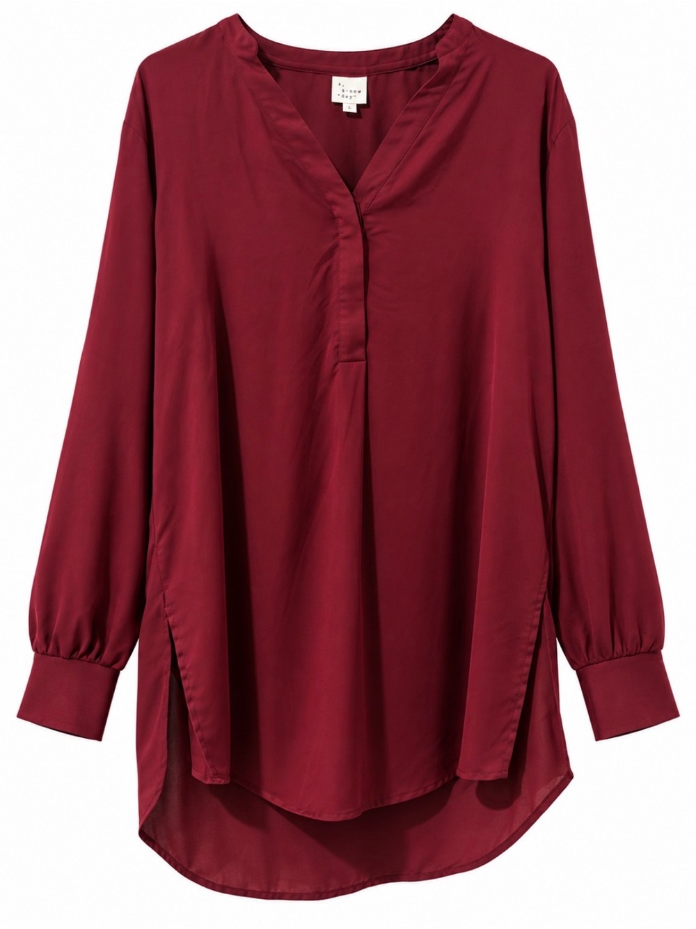 A New Day Burgundy Blouse